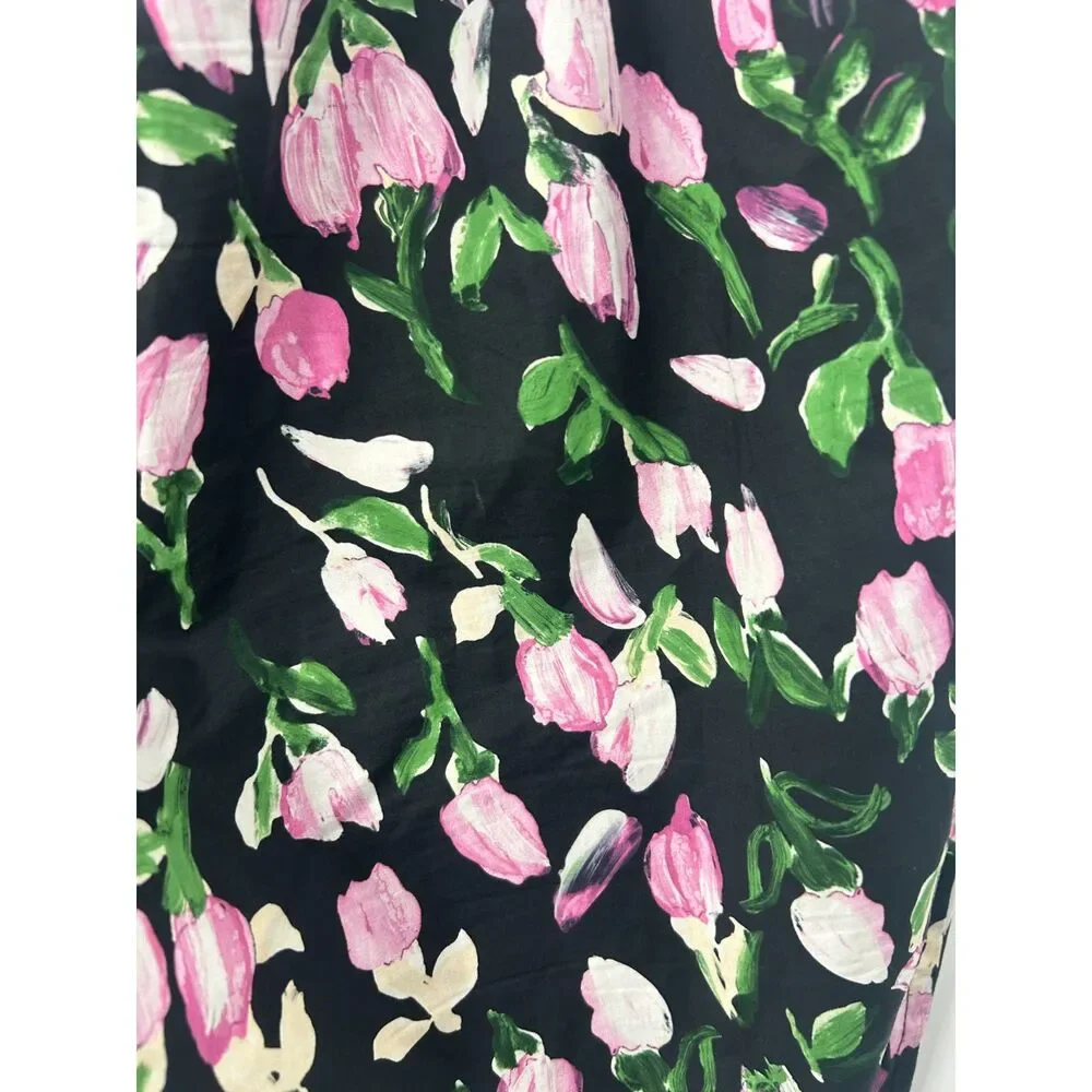 Marni Floral Print Bootcut Leg Pull On Pants Women's Size 46 XL Made in Italy - Picture 4 of 7